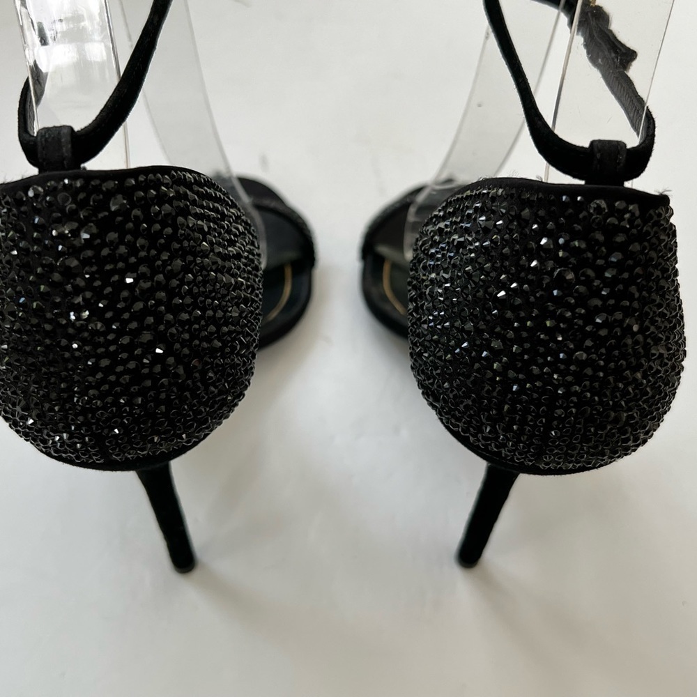 Gucci black studded sandal heels size 38.5 - Picture 9 of 13